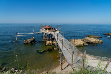 Italy, Abruzzo , Trabucchi Adriatico
