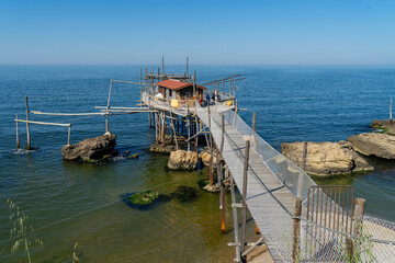 Italy, Abruzzo , Trabucchi Adriatico