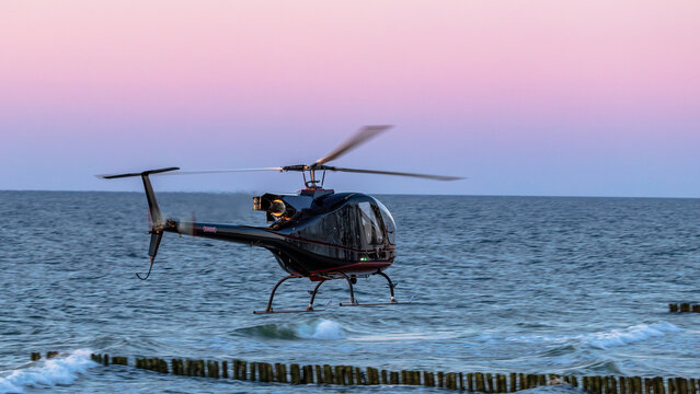helicopter in flight