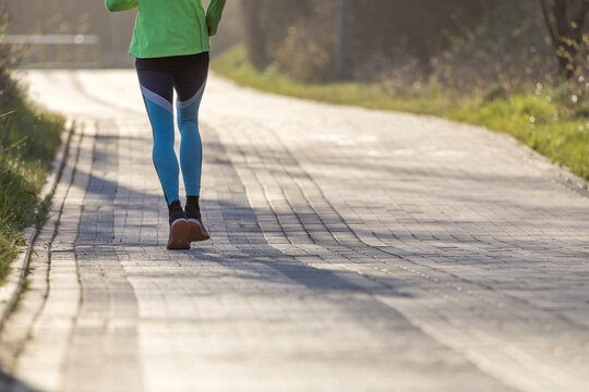 man running in the park