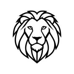 Vector art of lion head, a symbol of courage and leadership