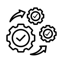 Automation Icon Vector Element Illustration  control system gear icon