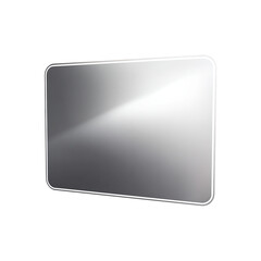 Rectangular Led Bathroom Mirror With Soft Glow. Modern Home Decor And Functional Lighting. Isolated On Transparent Background