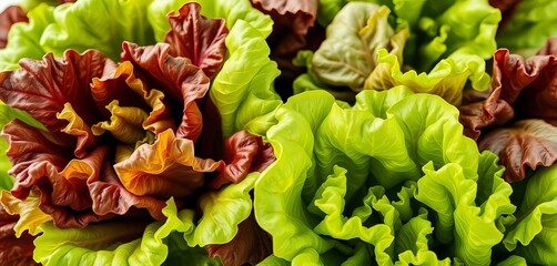 Crisp green lettuce leaves, vibrant texture, fresh backdrop,  texture,  crunchy