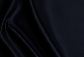 Deep black textile, subtly textured with fine weave, matte finish,  dark fabric,  design