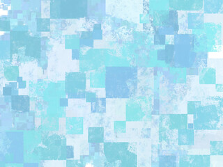Abstract Blue Geometric Square Background Texture