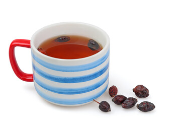 Rosehip tea strengthens the immune system and lowers blood pressure. Brew in a thermos.