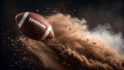 Football with dirt