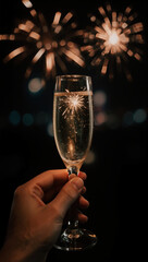 Celebrate with sparkles and champagne during a festive night