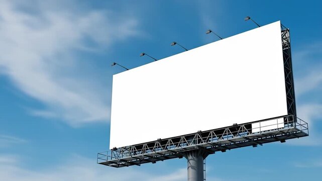 Blank Billboard with Sky Background