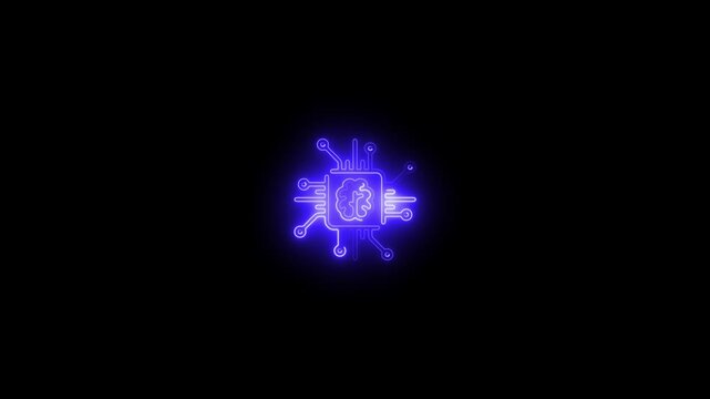 Glowing cyan circuit board with central processor chip displaying the word  digital technology concept abstract background.