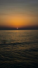 sunset in the sea