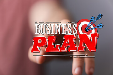 Visualize business strategy and target achievement with this hand gesture concept. Symbolizing success, planning, and goal setting in the busine