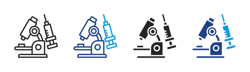 Lab Research icon set multiple style collection