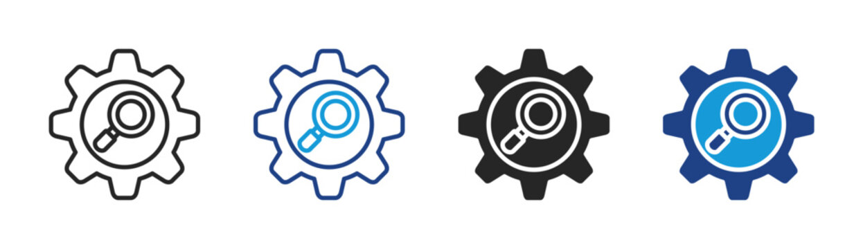 Quality Control icon set multiple style collection