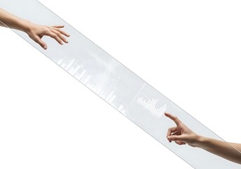 Connecting Minds, Creating the Future: Hands Interacting with Transparent Display for Innovative Business Solutions and Technological Advancement