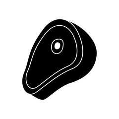 Meat icon vector . Steak illustration sign. BBQ symbol. Food logo. Brazier mark.