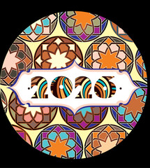 New Year 2025, 2026, 2027 decorative design