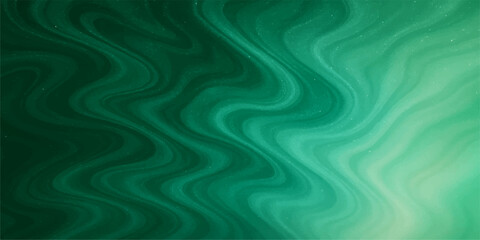 Abstract flowing green and blue satin silk wave pattern illustration backgrounds