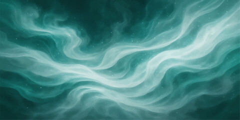 Fototapeta premium Flowing abstract blue and green waves create a smooth, soft liquid design and texture pattern