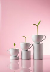 Cultivating Success: Nurturing Business Growth and Investment, Showing Progress and Development, Ideal for Financial Services and Startups.