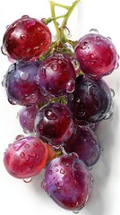 Fresh, vibrant, and juicy grapes with water droplets, ready to be enjoyed!