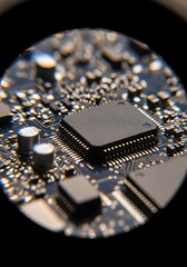 Cutting-Edge Microchip Technology Powering Innovation and Progress: Ideal for Tech Startups, Science Education and High-Tech Marketing