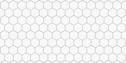 Naklejka premium Hexagonal seamless gray vector pattern