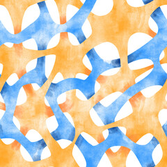 seamless pattern with abstract geometric shapes