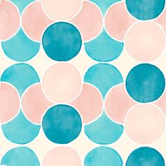 seamless abstract background with circles