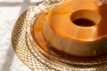 Condensed Milk Pudding, a smooth and creamy dessert made with condensed milk, eggs, and caramel, baked until golden and served chilled. 