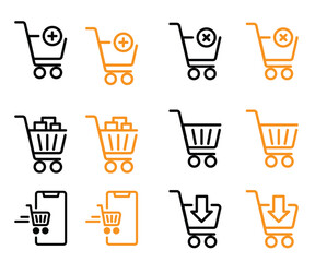 Add to cart icon | minimalist e-commerce shopping  design | Art & Illustration
