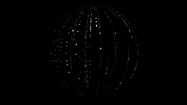 sphere rain drops on black