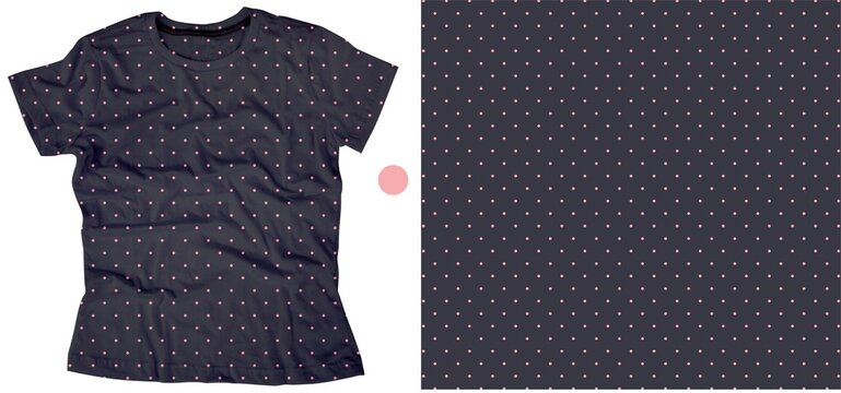 Seamless Polka Dot Vector Pattern Background
