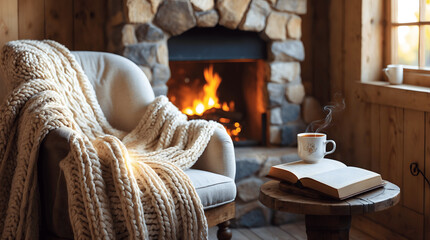 sofa layout with fireplace