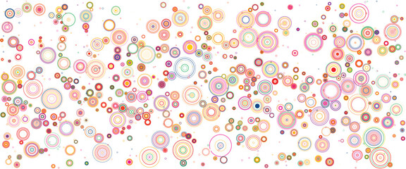 Colorful abstract circles background, pastel dots pattern design, artistic geometric round shapes, modern minimal concept, creative decoration, festive digital art wallpaper