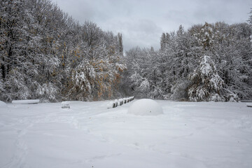 Panorama of South Park in city of Sofia, Bulgaria