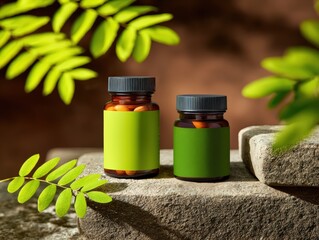 Herbal Oil Extract in Glass Bottle - Personal Care and Solvent