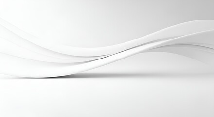 Obraz premium Modern White Corporate Abstract Background with Subtle Shadows