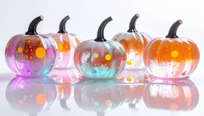 Frozen Polka: Ice Pumpkins as Surreal Art Objects