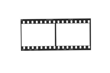 Empty Photo Film Frame Isolated on White
