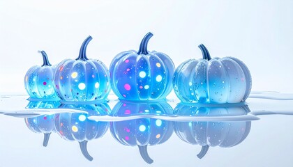 Frozen Polka: Ice Pumpkins as Surreal Art Objects