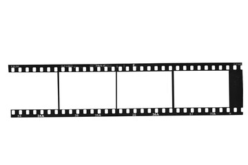 Horizontal 35mm Film Strip with Blank Frame