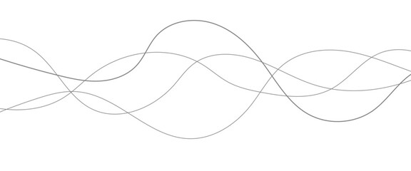 Abstract wavy black and white curved lines.