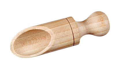  wooden kitchen scoop isolated on transparent background