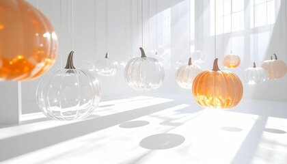 Frozen Polka: Ice Pumpkins as Surreal Art Objects
