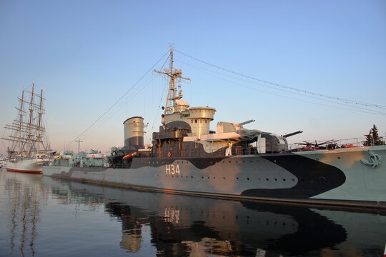 ORP Blyskawica destroyer museum ship in Gdynia Poland June 4 2019