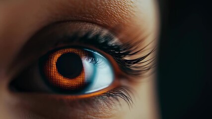 Futuristic biometric eye technology for security and innovation - Powered by Adobe