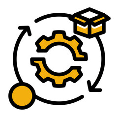 Revolutionary Change Transition icon from the Personal Growth icon collection (Glyph Color Lineal Style)
