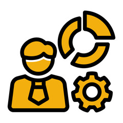 Expertise Assessment Ability Skills icon from the Personal Growth icon collection (Glyph Color Lineal Style)